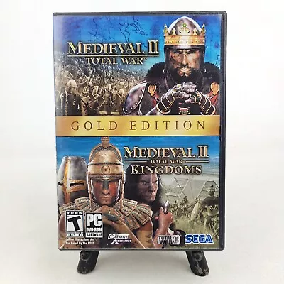 Medieval II: Total War & Kingdoms Expansion Gold Edition CIB W/ Manuals PC 2008 • $14.99