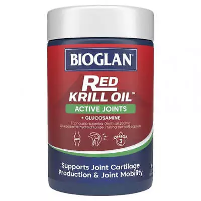 Bioglan Red Krill Oil Active Joints 60 Capsules • $37