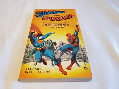 SUPERMAN AND SPIDER-MAN 1991 First Printing WARNER/MARVEL Comic Book Paperback • $16.99