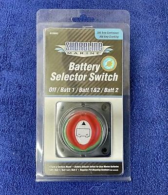 $34.97 • Buy NEW💫Shoreline Marine SL30603 Battery Selector Switch, 2 Battery, 200 AMP
