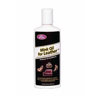 8 Oz. Gel Gloss Mink Oil Leather Protector And Conditioner • $10.99