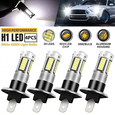 4pack H1 LED Headlight Bulbs Kit High Low Beam Fog Light DRL 200W 6500K White • $8.99