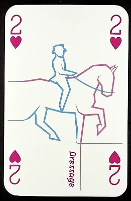 1 X Playing Card London Olympic 2012 Dressage - 2 Of Hearts SP1 • £2.19