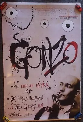 $32 • Buy  GONZO: LIFE WORK Of HUNTER S THOMPSON  Original 2008 1SH MOVIE POSTER - 27 X40 