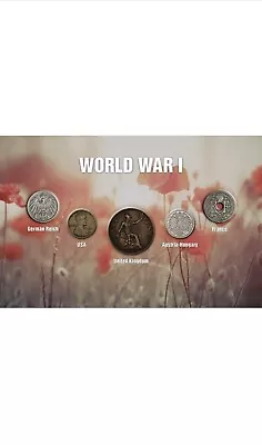 World War One Memorabilia Authentic Collectable 100 Year Old Coin Collection • £30