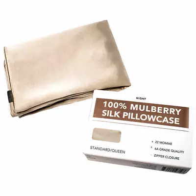 100% Mulberry Silk Pillowcase Christmas Gifts For Hair And Skin With Zipper • $21.89