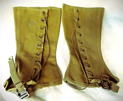 Military Style Leggings/Spats/Gaiters! New Old Sock (NOS) New Condition 1 Pair • $25