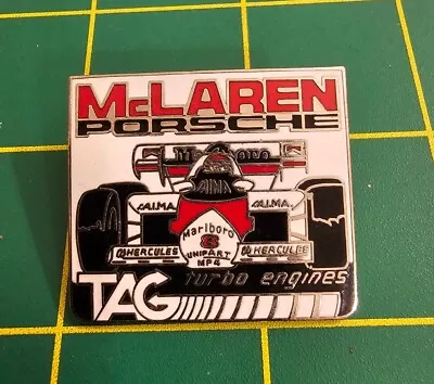 Vintage McLaren Porsche Tag Formula One Metal Lapel Pin • $49.99