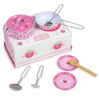 Mother Garden Wild Strawberry Cooking Trunk Set Play Kitchen Tool Set Play Set G • $57.95