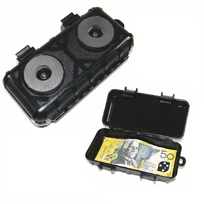 £10.95 • Buy Magnetic Stash Safe Under Car Bike Key Home Lock Secret Hidden Storage Can Pot