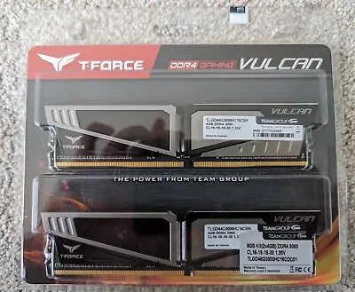 TeamGroup T-Force Vulcan 8GB (2 X 4GB) DDR4 3000 Desktop Memory • $17.99