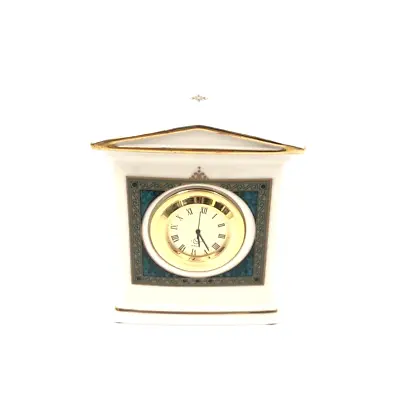 Vintage Lenox Porcelain Mantle Clock Column “Classic Edition” Pattern Teal USA • $85