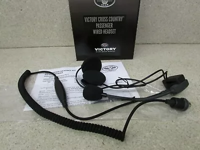 New 10-13 Victory Cross Country Oem Passenger Helmet Wired Headset 2878063 • $71.24