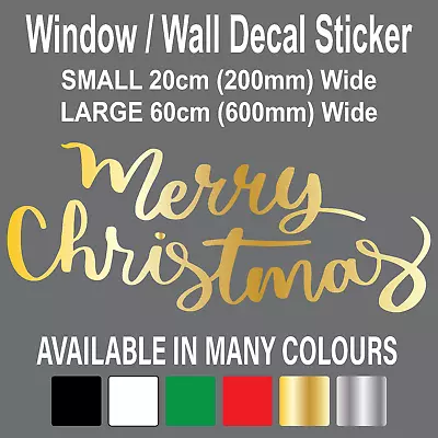 Merry Christmas XMAS Vinyl Art Home Window Store Wall Stickers Decal Decor N5 • $4.34