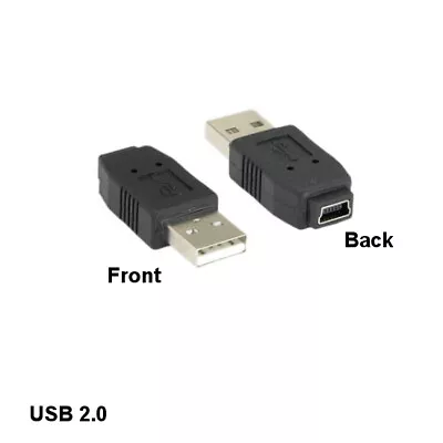 Kentek USB 2.0 A Male To Mini B 5Pin Female Adapter Connector Camera PDA MP3 PS3 • $6.90