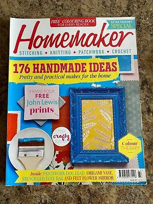 Homemaker Issue 47 176 Handmade Ideas Knitting Patchwork Stitching Crochet • £4.99