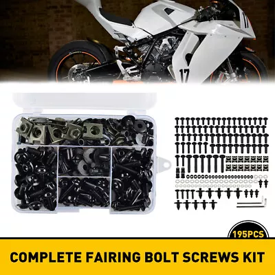 Black Fairing Screws Bolts Shell Kit For Hardware Honda CBR600RR CBR1000RR • $20.99