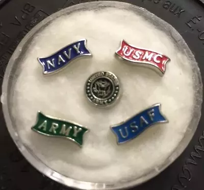 Floating Charm~*~CHOOSE 1 ARMY NAVY MARINES AIR FORCE Military~*~Living Locket • $3