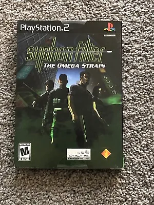 Syphon Filter The Omega Strain PS2 Sony Playstation 2 New Black Label Slip Cover • $19.99