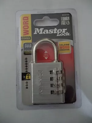 Master Lock 1-9/16in. Wide - Word Combination Padlock 643DWD FREE SHIPPING NEW • $9.99