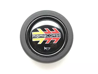 MOMO CORSE Steering Wheel Horn Button Yellow Red 58mm VERY RARE • $89.95