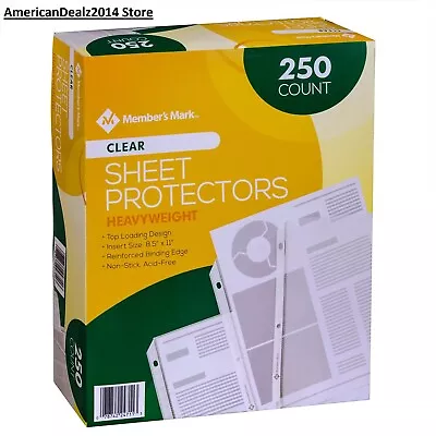 Member'S Mark Sheet Protectors Heavyweight Clear Top Loading (250 Ct.) • $19.45