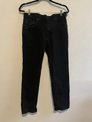 Vans Jeans Men 32 X 30 V16 Slim Black Denim Pants Straight Leg Skater Mid Rise • $25