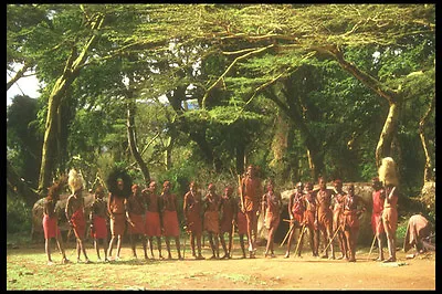 253043 Masai Warriors Performing Traditional Dances A4 Photo Print • £8.99