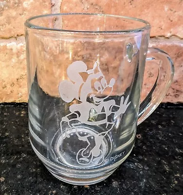 Disney Minnie Mouse Etched Clear Glass Small Mug  • $5