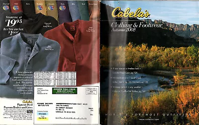 Cabela's Autumn 2005 Clothing & Footwear Catalog Cabela's Sidney Nebraska  • $13