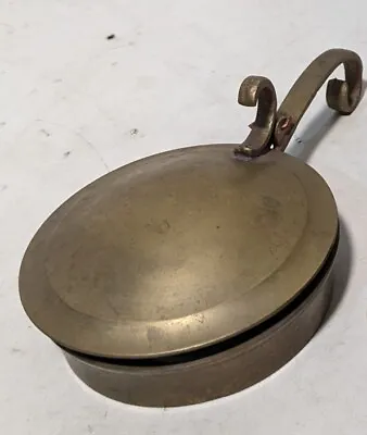 Vintage Silent Butler Crumb Catcher Brass - 7  L X 4.5  Diameter • $24.99