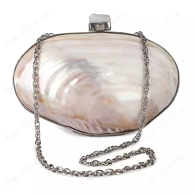 VALEZ Clam Sea Shell Clutch Purse BAG Shell Minaudiere Original Pāua Bag • $101.50