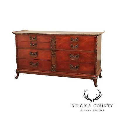 Williamsport Furniture Vintage Mahogany Carved Long Dresser • $1195