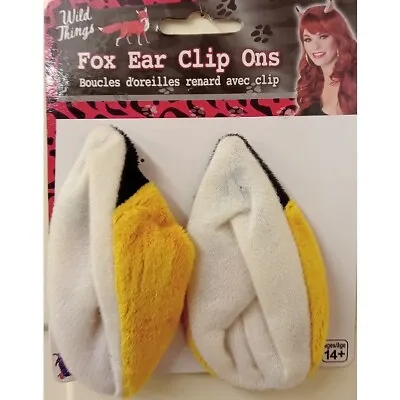 Animal Clip On Fox Fancy Dress Ears Brown Ears New • $5.53