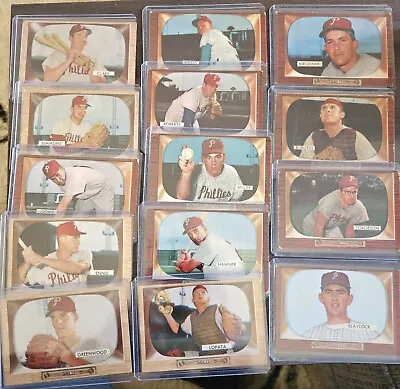 1955 Bowman Vintage Phillies Lot (14) Lopata Simmons Roberts ++ Good- Vg-  Ex  • $21.50