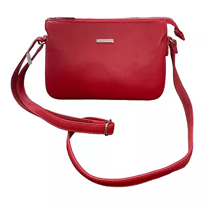 David Jones Red Shoulder Bag Cross Body Handbag Brand New Designer Bag • £19.99