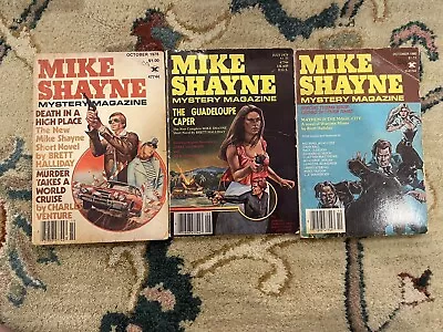 Lot Of 3 Issues - MIKE SHAYNE Mystery Magazine • $30