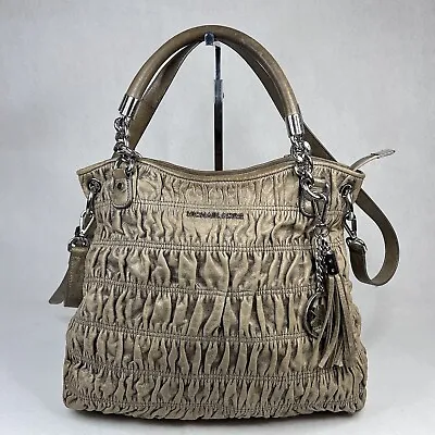 Michael Kors Webster Ruched Gathered Metallic Leather Shoulder Bag Crossbody • $58.80