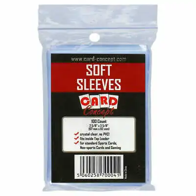 Card Concept Soft Penny Sleeves | Standard Deck Protectors | Pokemon TCG | MTG • £2.29