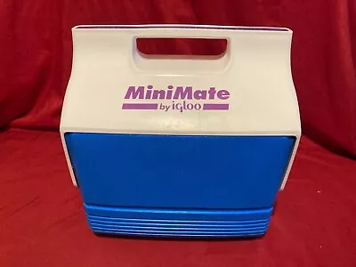 Vintage Cooler Mini Mate By Igloo 1990’s Made In USA Retro Purple Teal MiniMate • $9.27