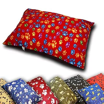Large & Extra Large Polycotton Dog Bed Cushion And Covers In Multiple Colors • £11.99