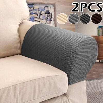 $14.73 • Buy 2X Arm Chair Protector Sofa Couch Armchair Soft Cover Stretch Armrest Covers▽!