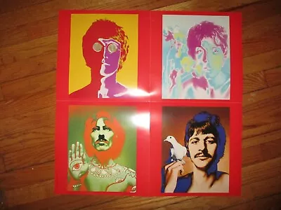 2 Sided 2000 THE BEATLES 1 24 Inch Promo Flat Set Intact VG Richard Avedon • $79.99