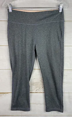 Marika Leggings Womens M 8-10 Gray Cropped Capri Workout Yoga Pants Stretch • $18.99