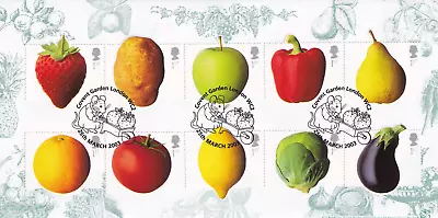 2003 Fruit And Veg Bradbury Official First Day Cover Covent Garden London Pmk • £0.99