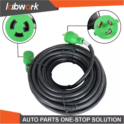 Labwork Generator Extension Cord 10-100 Ft 3 Prong Power Cable 10 3 30 Amp L5-30 • $158.83