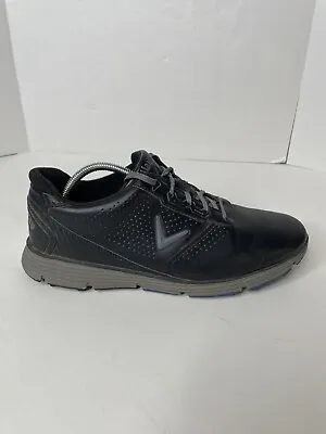 Callaway Balboa Golf Mens Size 11 2E Shoes Black Leather CG107BGR Spikeless • $27.95