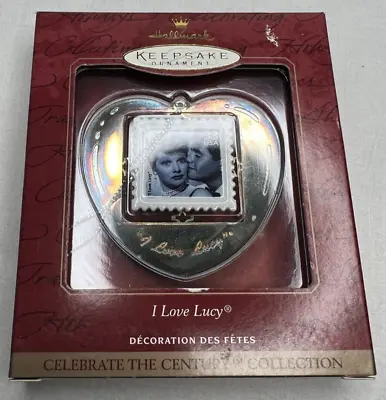 Hallmark I Love Lucy Postage Stamp Ornament 1999 In Original Box FAST Shipping • $14.95