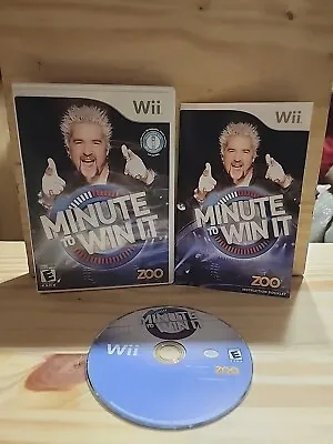 Minute To Win It (Nintendo Wii 2010) Complete W/ Manual - ML223 • $4.23