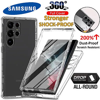 360 Full Protection Phone Case For Samsung S24 S23 S22 Ultra S21 Plus S20 FE S8 • £6.99